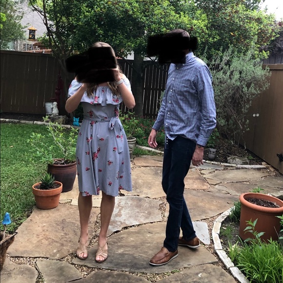 Calvin Klein stripes and flowers dress size 6 - Picture 4 of 7